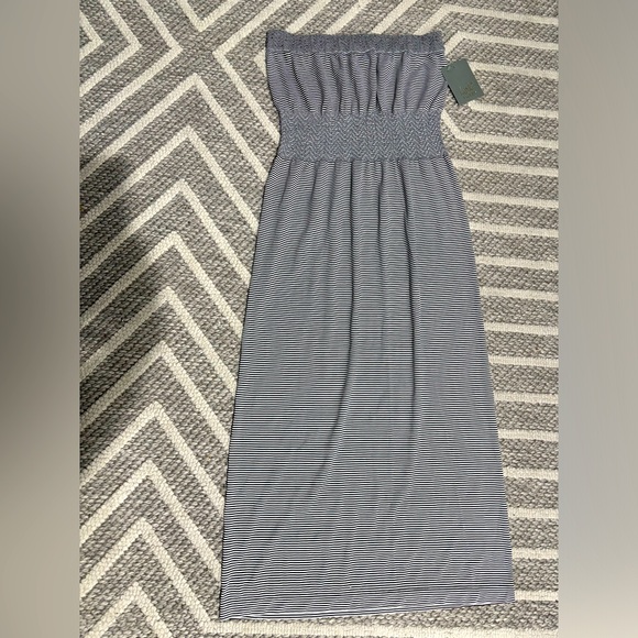 Lark & Grey Striped MAXI DRESS.   M/L - Picture 2 of 9